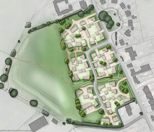 Site plan Maulden