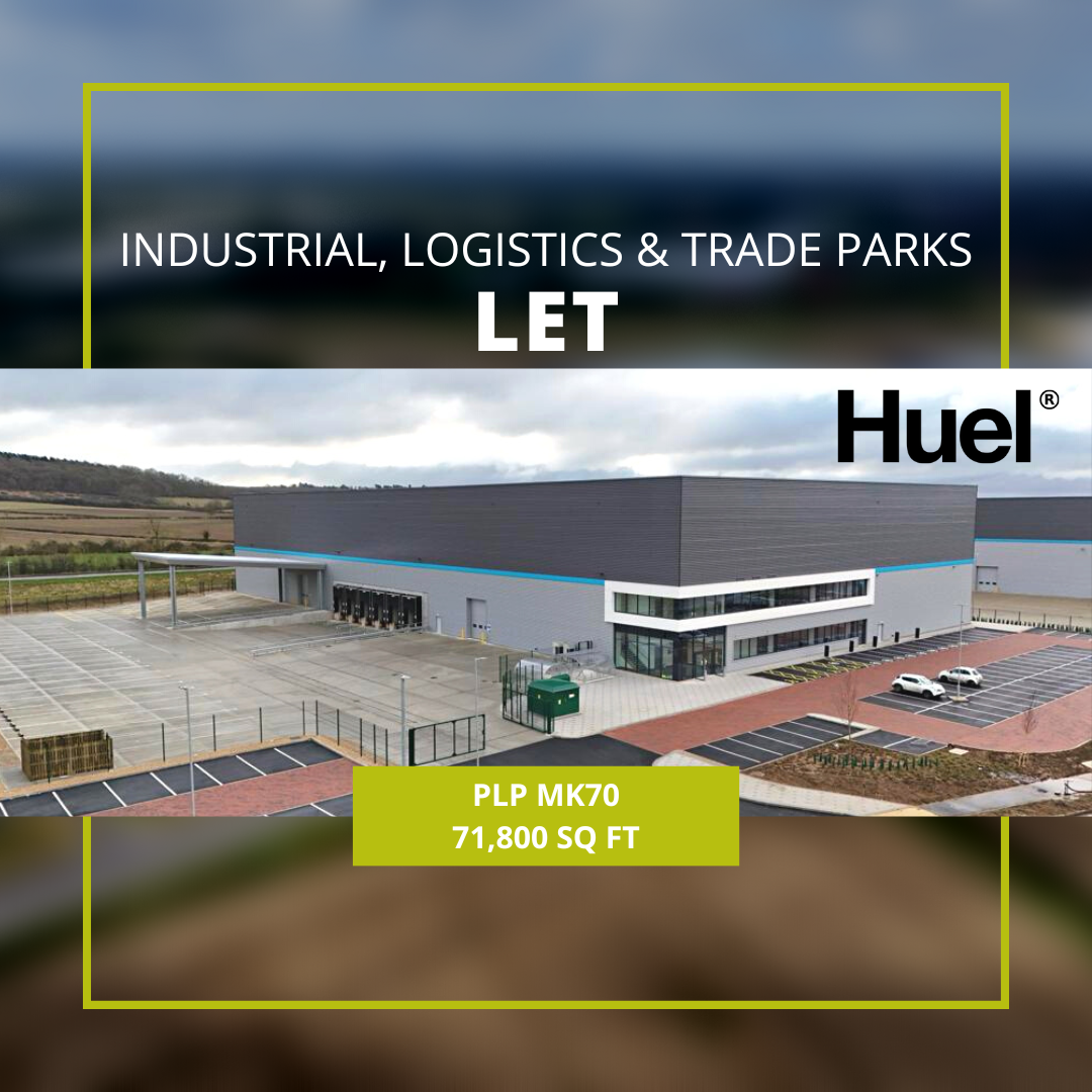 71,800 sq ft industrial warehouse let to Huel